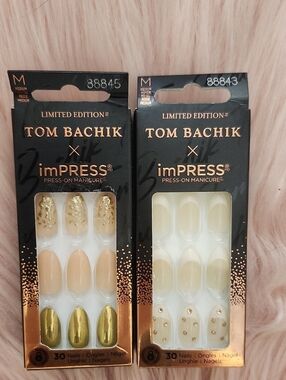 LIMITED EDITION!! Brand New 2CT BUNDLE TOM BACHIK X IMPRESS False Nails-M